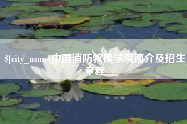 灵宝中国消防救援学院简介及招生章程