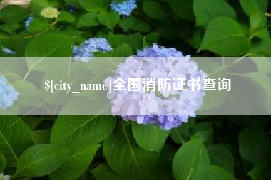 灵宝全国消防证书查询