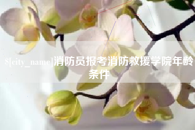 灵宝消防员报考消防救援学院年龄条件