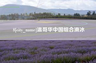 灵宝温哥华中国组合滑冰