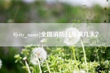 灵宝全国消防日是第几天？