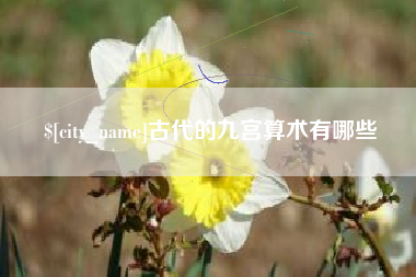 灵宝古代的九宫算术有哪些