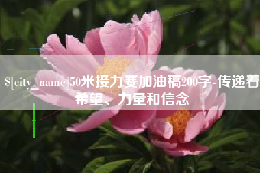 灵宝50米接力赛加油稿200字-传递着希望、力量和信念