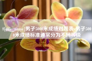 灵宝男子5000米成绩对照表-男子5000米成绩标准通常分为不同等级