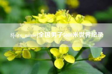 灵宝全国男子5000米世界纪录
