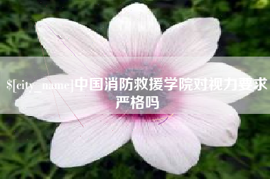 灵宝中国消防救援学院对视力要求严格吗