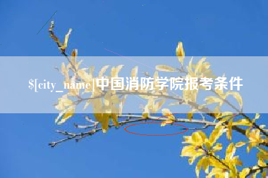 灵宝中国消防学院报考条件