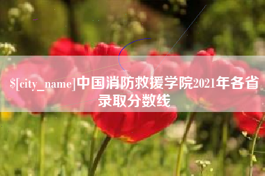灵宝中国消防救援学院2021年各省录取分数线