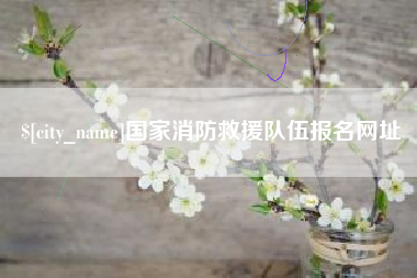 灵宝国家消防救援队伍报名网址
