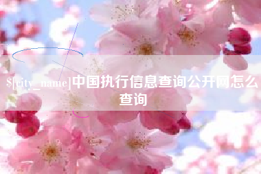 灵宝中国执行信息查询公开网怎么查询
