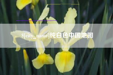 灵宝纯白色中国地图
