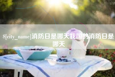 灵宝消防日是哪天我国的消防日是哪天