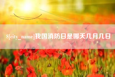 灵宝我国消防日是哪天几月几日