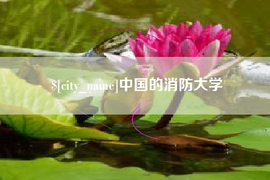灵宝中国的消防大学