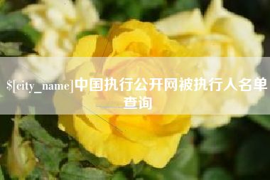 灵宝中国执行公开网被执行人名单查询
