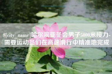 灵宝哈尔滨亚冬会男子5000米接力-需要运动员们在高速滑行中精准地完成