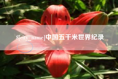 灵宝中国五千米世界纪录