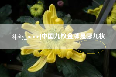 灵宝中国九枚金牌是哪九枚