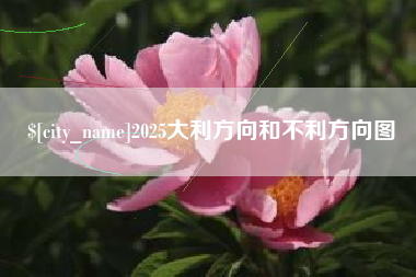 灵宝2025大利方向和不利方向图