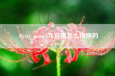 灵宝九宫格怎么排序的