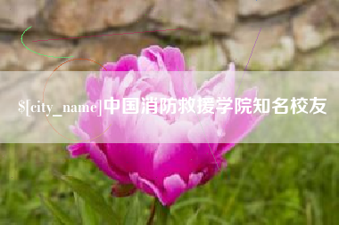 灵宝中国消防救援学院知名校友