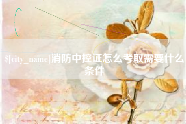 灵宝消防中控证怎么考取需要什么条件