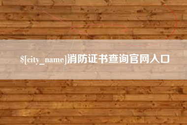 灵宝消防证书查询官网入口