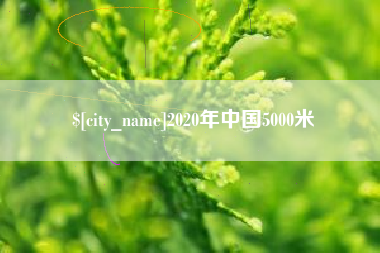 灵宝2020年中国5000米