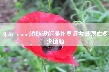 灵宝消防设施操作员证考试题库多少道题