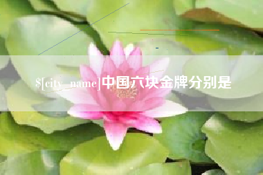灵宝中国六块金牌分别是