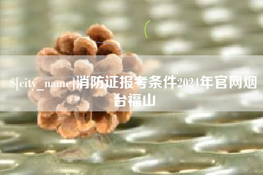 灵宝消防证报考条件2024年官网烟台福山
